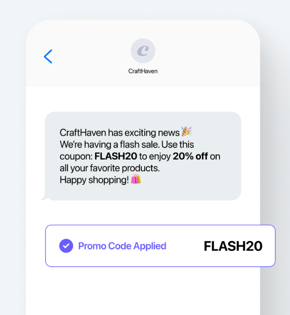 Screenshot showing the promotion of new product launches/flash sales.