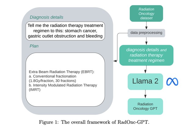 Image showing how the RADOne-GPT model processes diagnosis details of patients for initial screening