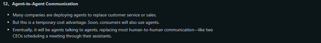 A screenshot of a Reddit thread related to agent-to-agent communication