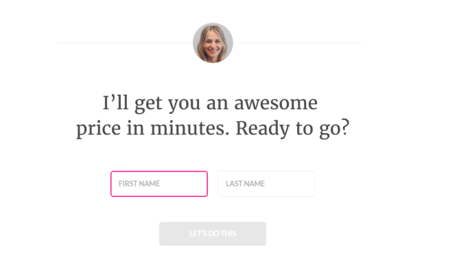 Friendly insurance chatbot helping customers with insurance price quotes
