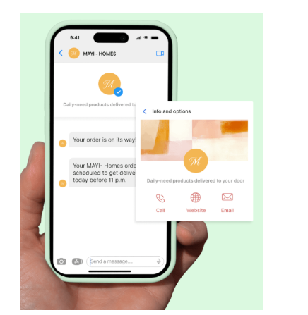 Delivery confirmation using RCS for business messaging