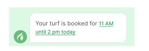 Time slot reservation through RCS for business messaging